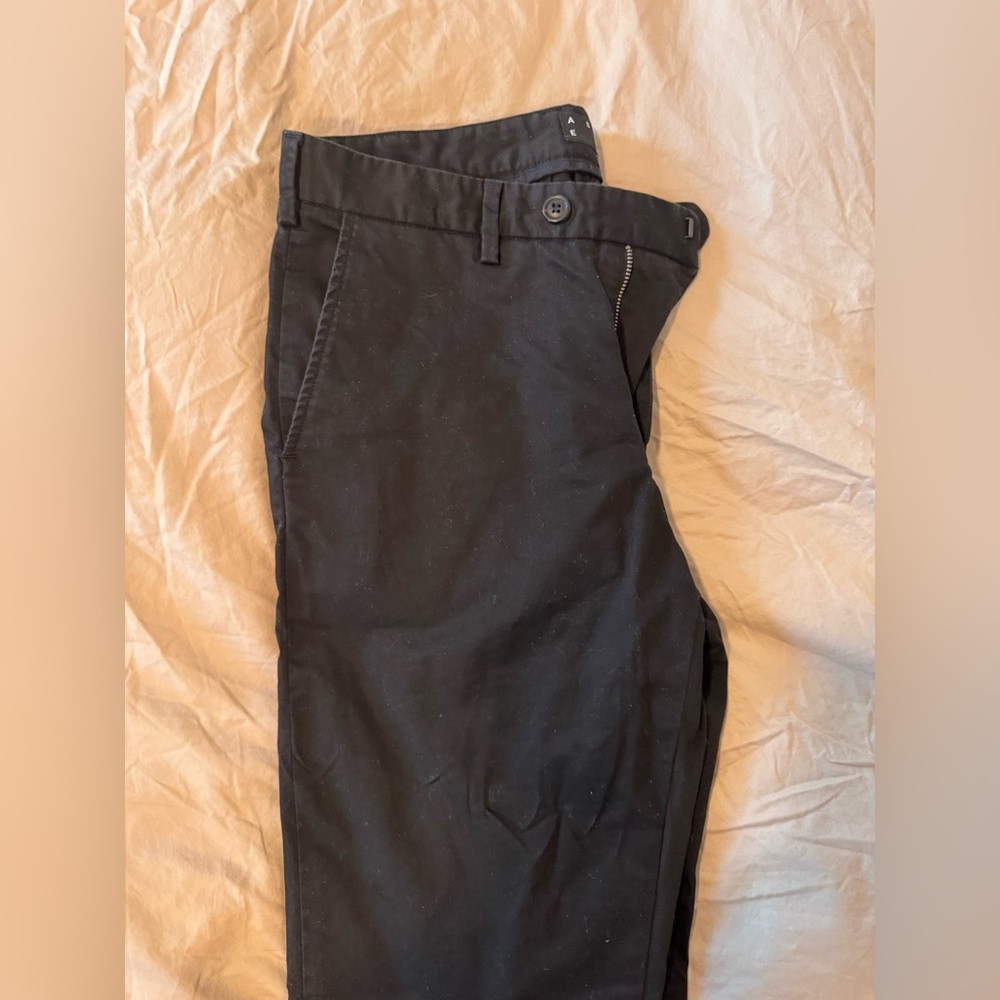 Men’s black ASKET chinos